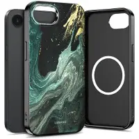 Tech-Protect iPhone 16e/17e Lamano MagSafe -kotelo - Verde-aura
