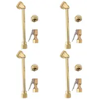 Typecat 12 Pack Heavy Duty Brass Air Chuck Set, 1/4 Inch Brass Air Chuck for Tire Inflator Gauge Compressor Accessories