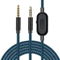 24hShop Äänikaapeli 3,5 mm äänenvoimakkuuden säätimellä ja mykistyspainikkeella Logitech Astro A10 / A40 / A30:lle