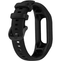 24hShop Silikoniranneke Garmin Vivosmart 5:lle - musta, koko M