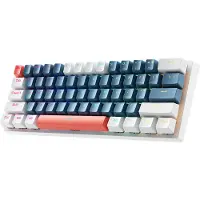 Machenike K500-B61 Wired Mechanical Backlit Gaming Keyboard Brown Switch - Blue & White - Sininen
