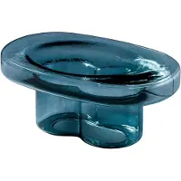 Miniforms Soda Coffee Table 70x45 Cm - Sohvapöydät Käsinpuhallettu Lasi Blue Grey - TS530-114I