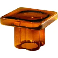 Miniforms Soda Coffee Table 53x53 Cm - Sohvapöydät Käsinpuhallettu Lasi Amber - TS520-1235