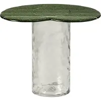 Miniforms Striche Side Table Mint Green / Transparent - Sivupöydät & Apupöydät Käsinpuhallettu Lasi Läpinäkyvä - TS150-1NRZ