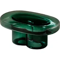 Miniforms Soda Coffee Table 70x45 Cm - Sohvapöydät Käsinpuhallettu Lasi Petrol Green - TS530-10ID