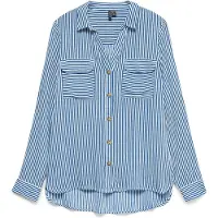 Vero Moda Pusero 'VMBumpy' taivaansininen / valkoinen