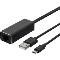 Deltaco CAST-ETHERNET - Ethernet-adapteri, Musta