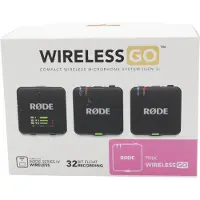Rode Wireless GO 3 langaton mikrofonijärjestelmä, pinkki