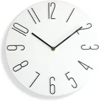 24hShop Minimalistinen analoginen seinäkello 30cm - Valkoinen