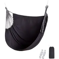 24hShop Kangas roikkuu tuoli - Svart / roikkuu keinu tuoli / riippumatto tuoli / riippumatto tuoli