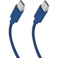 SBS TECABLETISSUETCCB USB-C - USB-C 1.5m 60W punottu kaapeli - sininen