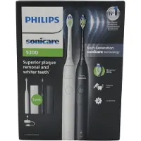 Philips Sonicare 5300 Series HX7109/01 -sähköhammasharja, 2 kpl, valkoinen/musta