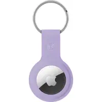 Crong Silicone Case with Key Ring Apple AirTag pendant (purple)