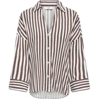 JDY Jdylaurel Life 7/8 Shirt Wvn - Brown - M