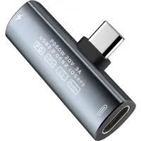 24hShop USB-C 3.2 -sovitin, jossa on PD 60W ääntä, latausta ja tiedonsiirtoa varten