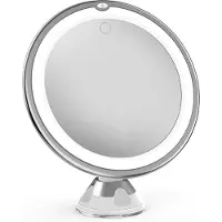 24hShop Irrotettava suurentava peili, jossa on LED-valo ja 10-kertainen suurennos