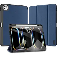 DUX Domo Xiaomi Pad 6/Pad 6 Pro Tri-Fold Smart Lompakkokotelo - Sininen