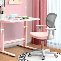 24.Se Ergonominen lasten työtuoli 3–10-vuotiaille – Vaaleanpunainen