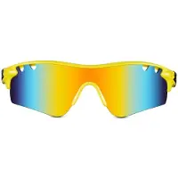 24.Se Peililliset urheilulasit - Keltainen/Rainbow