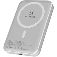 Wozinsky 10000mAh tehopankki magneettilatauksella, USB-C:llä ja langattomalla pikalatauksella jopa 15W:iin asti