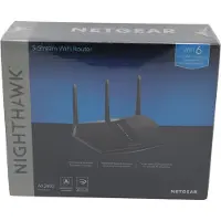 Netgear Nighthawk AX/5-Stream AX2400 WiFi 6 Router (RAX30), Wi-Fi 6 (802.11ax), Kaksitaajuus (2,4 GHz/5 GHz), Ethernet LAN, Musta, Pöytäreititin
