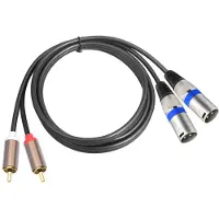 24.Se Äänikaapeli 2 RCA uros 2 XLR 3pin 1,5m