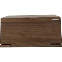 Continenta Leipälaatikko ja leikkuulauta 40 cm, ruskea, pähkinäpuu puu,