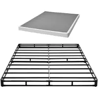 Vevor joustinpatja, queen size -sängynrunko pestävällä kankaalla, kestävä metallirunko queen size -sängylle, 102 mm:n patjanjalusta, enimmäispainokapasiteetti 1587,57 kg, helppo koota, 2010 x 1510 x 1