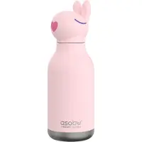 Asobu juomapullo terästä pillillä Bestie Bubbles the Bunny