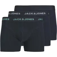 Jack & Jones Bokserishortsit 'JACCONOR' tummansininen / jade / valkoinen