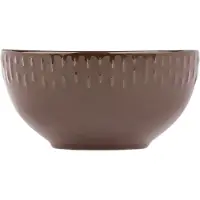 Aida Confetti Chocolate Skål M/Relief Porcelæn 1 Stk 14 Cm. - Brown - ONE SIZE