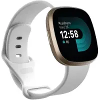 CaseOnline Sport Rannekoru Fitbit Versa 4 - Valkoinen