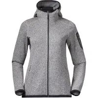 Bergans Women's Kamphaug Knitted Hoodie Chalk Sand S
