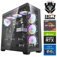 INTOP Tietokone AQUA Ryzen 7 7700X 64GB DDR5 1TB SSD M.2 NVME RTX5060Ti 16GB no-OS