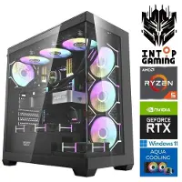 INTOP Tietokone AQUA Ryzen 5 7600X 32GB DDR5 1TB SSD M.2 NVME RTX5060Ti 16GB WIN11