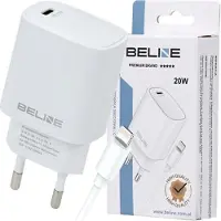 Beline PD 3.0 20W Lightning Laturi - iPhone 14/13/12/X/iPad Pro - Valkoinen