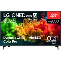 LG 43" QNED 80 evo 4K Mini LED TV (2026)