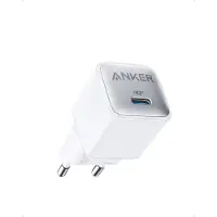 Anker 20W Nano Pro Charger, GaN-verkkovirtalaturi, USB-C, valkoinen