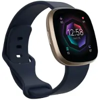 CaseOnline Sport Rannekoru Fitbit Sense 2 - Tsininen