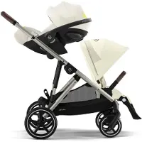 Cybex GAZELLE S Yhdistelmävaunut + Maxi-Cosi CabrioFix & Telakka, Seashell Beige/Taupe