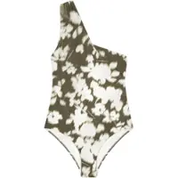 Emporio Armani for woman. EW003395_AF20248 Green Hazy Floral Swimsuit (S), Beachwear, Polyamide