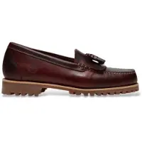 Timberland for man. TB0A2MSCEIW1 Burgundy Authentic Kiltie Leather Loafers (44 W), 1 to 3 cm, None, Casual, Maroon, Classic