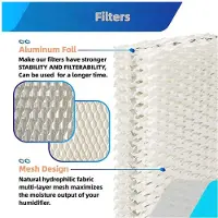 Torribaly WF813 Humidifier Wick Filter Replacement for EQWF813 Compatible with RCM832, RCM-83 PCWF813 PCCM 840 4Pack