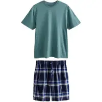 Next Lyhyt pyjama sininen / laivastonsininen / sinivihreä / harmaa / antrasiitti