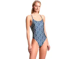 Emporio Armani for woman. EW000797_AF20242 Logomania navy blue swimsuit (S), Beachwear, Polyamide