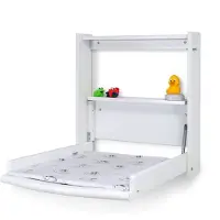 BabyTrold - Changing table for wall incl. mattress White