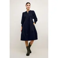 Culture Cuantoinett 3/4 Sleeve Dress - Navy - XS