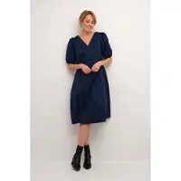 Culture Cuantoinett Ss Dress - Navy - XS