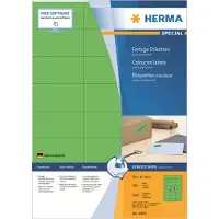 Herma 4409, Vihreä, Suorakulmio, Kiinteä, Paperi, Matta, Laser/Inkjet