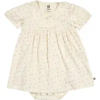 Müsli Spring Puff S/S Dress Body - Cream - 74